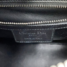 Load image into Gallery viewer, Dior Lady Dior White/BlackM0550PVBC Leather Rhinestone Size Medium
