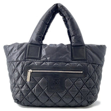 Load image into Gallery viewer, CHANEL Coco Cocoon Tote Bag BlackA48610 Nylon Size PM
