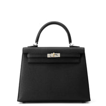 Load image into Gallery viewer, HERMES Kelly Sellier Black Epsom Size 25
