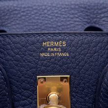 Load image into Gallery viewer, HERMES Birkin Blue Abysse Togo Leather Size 25
