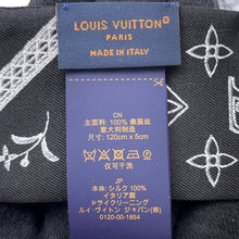 Load image into Gallery viewer, LOUIS VUITTON Bandeau BB Monogram Romance White/BlackM96876 Silk100%
