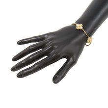 Load image into Gallery viewer, Van Cleef &amp; Arpels Vintage Alhambra Bracelet 5 motifs guillocheVCARP3JK00 18K Yellow Gold
