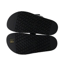 将图像加载到图库查看器中，HERMES Shipley Sandals Black Leather Rubber Size 36.5
