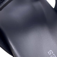 将图像加载到图库查看器中，HERMES Shipley Sandals Black Leather Rubber Size 36.5
