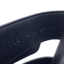 将图像加载到图库查看器中，HERMES Shipley Sandals Black Leather Rubber Size 36.5
