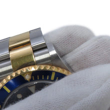 将图像加载到图库查看器中，ROLEX Submariner - Date W40mm Stainless Steel K18YG Blue Dial16613

