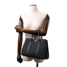 将图像加载到图库查看器中，HERMES Garden Party Vert Mangrove Toile Officier Negonda Leather Size TPM
