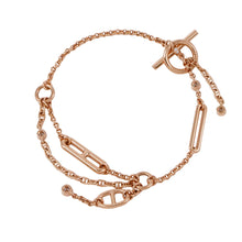 Load image into Gallery viewer, HERMES Chaine d&#39;Ancre Chaos Bracelet Size STH222413B 00ST 18K Pink Gold

