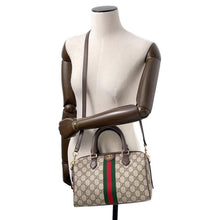 Load image into Gallery viewer, GUCCI Ophidia Travel Bag Beige/Brown772061 PVC Leather Size Medium
