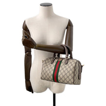 Load image into Gallery viewer, GUCCI Ophidia Travel Bag Beige/Brown772061 PVC Leather Size Medium
