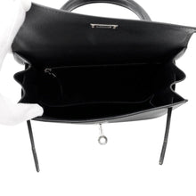Load image into Gallery viewer, HERMES Kelly Sellier Black Epsom Size 25
