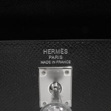 Load image into Gallery viewer, HERMES Kelly Sellier Black Epsom Size 25
