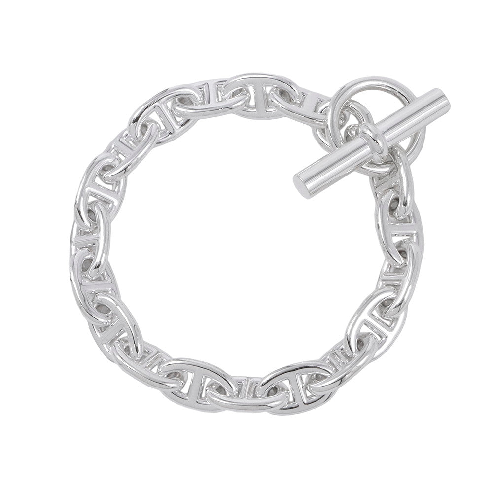 HERMES Chaine d'Ancre Bracelet 18 frames Size MM SV925
