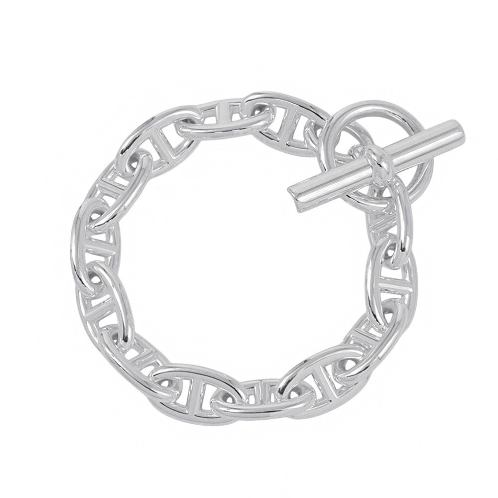 HERMES Chaine d'Ancre Bracelet 13 frames Size GM SV925