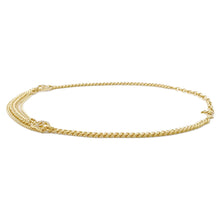 Load image into Gallery viewer, CHANEL CC Logo Rhinestone ChainBelt Gold Metal Rhinestone
