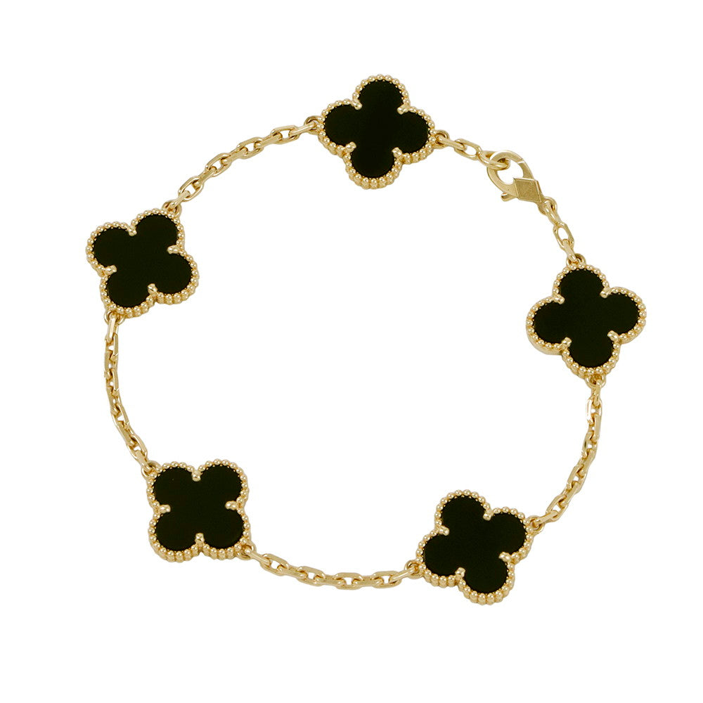 Van Cleef & Arpels Vintage Alhambra Bracelet 5 motifsVCARA41300 18K Yellow Gold