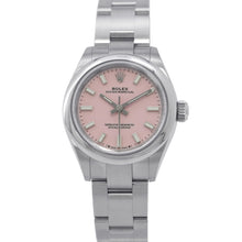 将图像加载到图库查看器中，ROLEX Oyster Perpetual W28mm Stainless Steel Candy pink Dial276200
