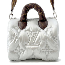Load image into Gallery viewer, LOUIS VUITTON Speedy Bandouliere SilverM20973 Recycled MetallicNylon Monogram Size 25
