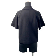 将图像加载到图库查看器中，Dior Miss Dior Graphic Short Sleeve Jacket Size 36 Black454V13AM541 Rayon83% Polyester17%
