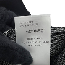 将图像加载到图库查看器中，Dior Miss Dior Graphic Short Sleeve Jacket Size 36 Black454V13AM541 Rayon83% Polyester17%
