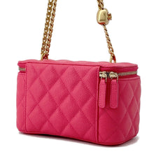 Load image into Gallery viewer, CHANEL Matelasse Vanity ChainShoulder Bag PinkAP3204 Caviar Leather
