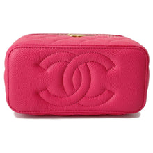 Load image into Gallery viewer, CHANEL Matelasse Vanity ChainShoulder Bag PinkAP3204 Caviar Leather
