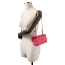 Load image into Gallery viewer, CHANEL Matelasse Vanity ChainShoulder Bag PinkAP3204 Caviar Leather
