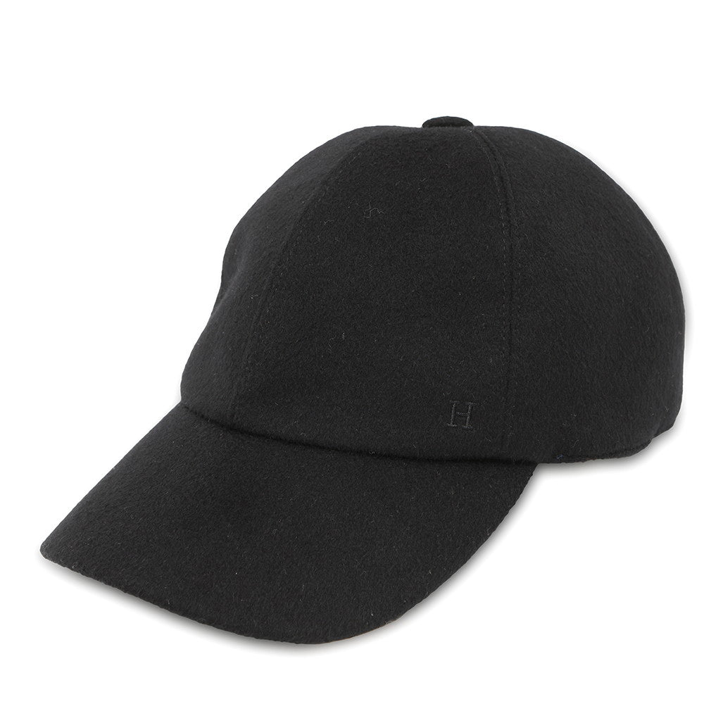 HERMES Cap Homme Riley Drop Size 58 BlackH222057N Cashmere100%