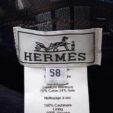 Load image into Gallery viewer, HERMES Cap Homme Riley Drop Size 58 BlackH222057N Cashmere100%
