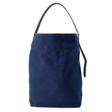 将图像加载到图库查看器中，HERMES Etrivier Tote Bag Navy/Black Towargoelan Vache Hunter Leather
