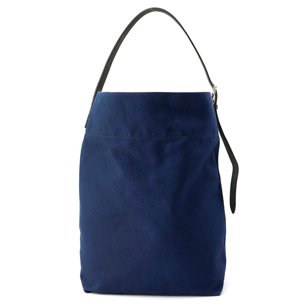 HERMES Etrivier Tote Bag Navy/Black Towargoelan Vache Hunter Leather
