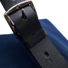 将图像加载到图库查看器中，HERMES Etrivier Tote Bag Navy/Black Towargoelan Vache Hunter Leather
