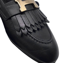 Load image into Gallery viewer, HERMES Mocassins &quot;Royal&quot; BlackH192203Z Leather Size 34
