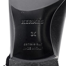 Load image into Gallery viewer, HERMES Mocassins &quot;Royal&quot; BlackH192203Z Leather Size 34
