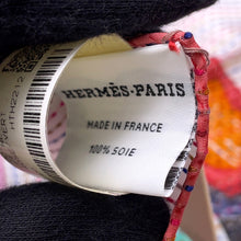 Load image into Gallery viewer, HERMES Scarf Carre CHEVALOSCOPE NEON POINTILLE Size 70 White/Rose/VertH943954S Silk 100%
