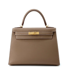 Load image into Gallery viewer, HERMES Kelly Sellier Etoupe Epsom Size 28
