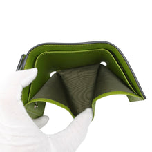将图像加载到图库查看器中，PRADA Saffiano Leather Triangle Wallet Green2MH042 Leather

