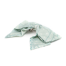 Load image into Gallery viewer, HERMES HERMES Ribbon Barrette Grenelle PM Size PM Green Silk
