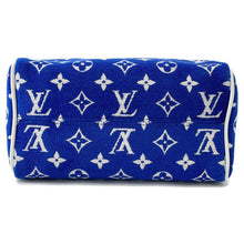 Load image into Gallery viewer, LOUIS VUITTON Speedy Bandouliere LV Match Blue/WhiteM20751 Monogram・Jacquard Velvet Size 20
