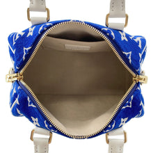 将图像加载到图库查看器中，LOUIS VUITTON Speedy Bandouliere LV Match Blue/WhiteM20751 Monogram・Jacquard Velvet Size 20
