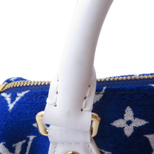 Load image into Gallery viewer, LOUIS VUITTON Speedy Bandouliere LV Match Blue/WhiteM20751 Monogram・Jacquard Velvet Size 20
