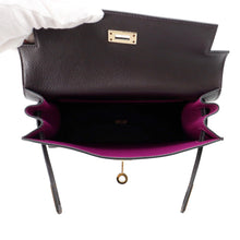 Load image into Gallery viewer, HERMES Kelly Dance 2 Verso Puru Noir/Anemone Evercolor
