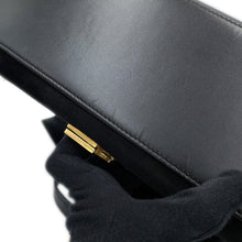 Load image into Gallery viewer, SAINT LAURENT PARIS Cassandra Top Handle 2-Way Handbag Black578000 Leather suede
