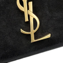 Load image into Gallery viewer, SAINT LAURENT PARIS Cassandra Top Handle 2-Way Handbag Black578000 Leather suede
