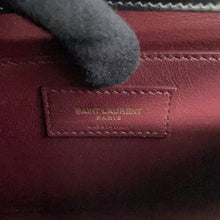 Load image into Gallery viewer, SAINT LAURENT PARIS Cassandra Top Handle 2-Way Handbag Black578000 Leather suede

