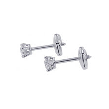 Load image into Gallery viewer, TIFFANY&amp;Co. Solitaire Diamond Stud Earrings Pt950
