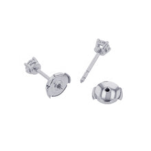 Load image into Gallery viewer, TIFFANY&amp;Co. Solitaire Diamond Stud Earrings Pt950
