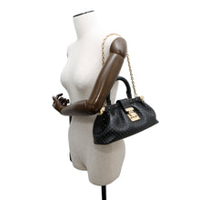 Load image into Gallery viewer, LOUIS VUITTON Nanogram Clutch BlackM22325 Nanogram Calf Leather
