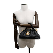 Load image into Gallery viewer, LOUIS VUITTON Nanogram Clutch BlackM22325 Nanogram Calf Leather

