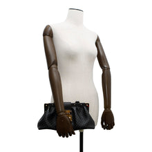 Load image into Gallery viewer, LOUIS VUITTON Nanogram Clutch BlackM22325 Nanogram Calf Leather
